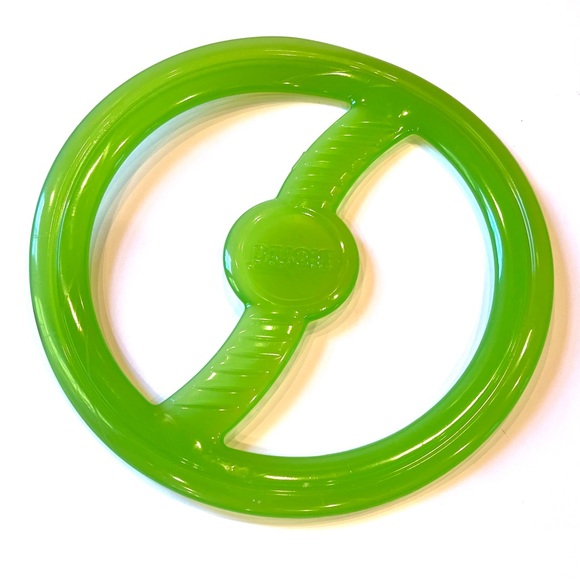 Set of 2 Green Nerf Dog Frisbee & Bionic Dog Flexible Frisbee Flying Disc EUC - Picture 7 of 7
